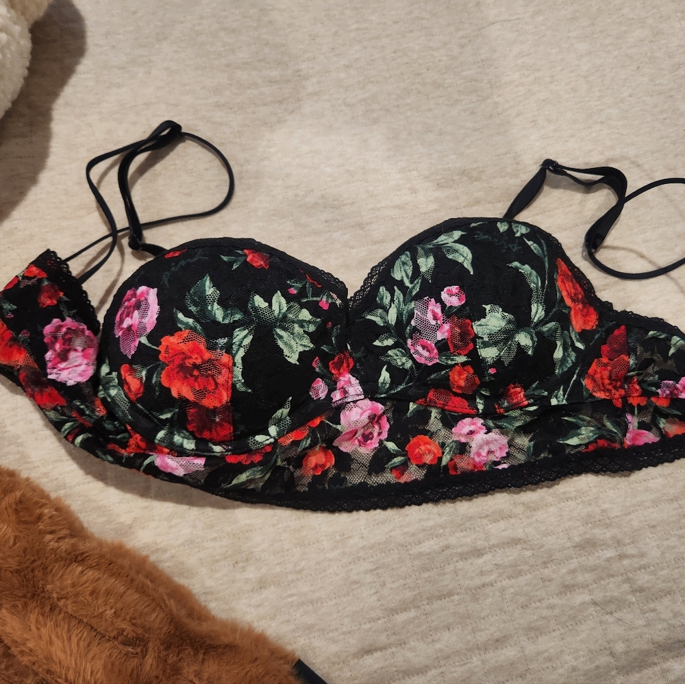 PINK lace Push Up Bra